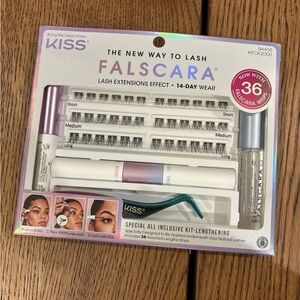 KISS Falscara Lash Extensions Kit - Black and White